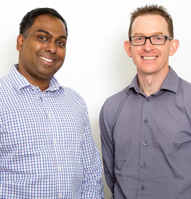 Dr. Thilakaratne and Dr. Christopher Ross