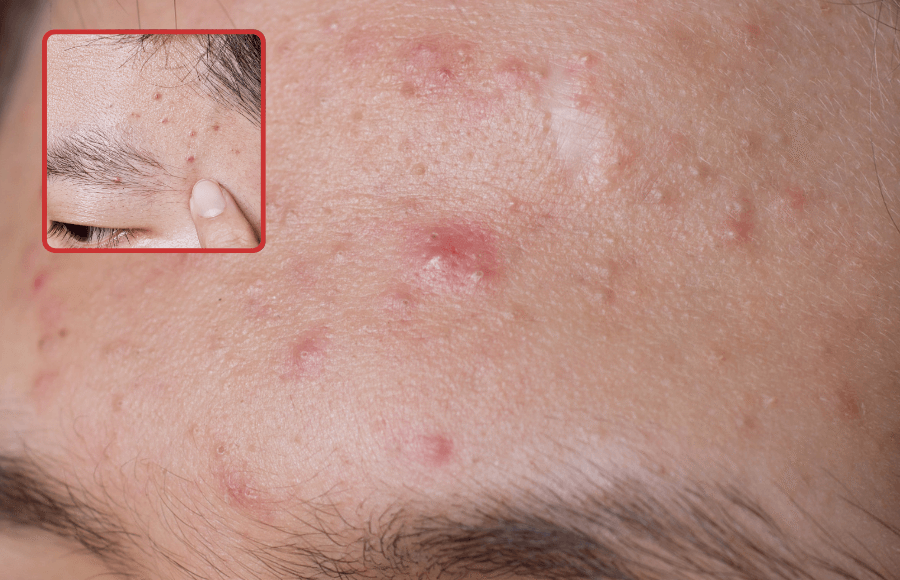 Tiny little acne bumps on forehead: causes, types, and treatment options